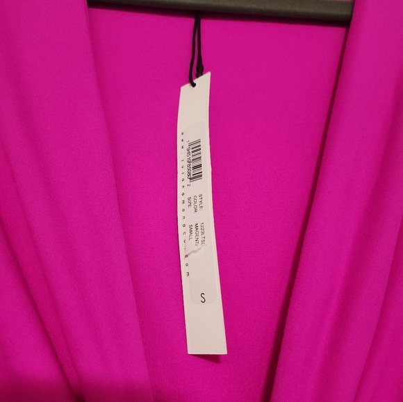 Susana Monaco Tie Gathered Long Sleeve Dress - Picture 7 of 8